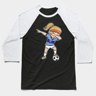 Dabbing Soccer Player Funny Australia Fan T-Shirt girl Baseball T-Shirt